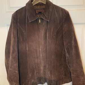 Suede Chocolate Brown Jacket XXL